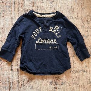 Navy Blue Kids Football League Shirt